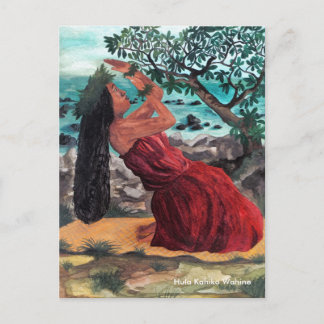 Kuuwehi hula kamani tree briefkaart