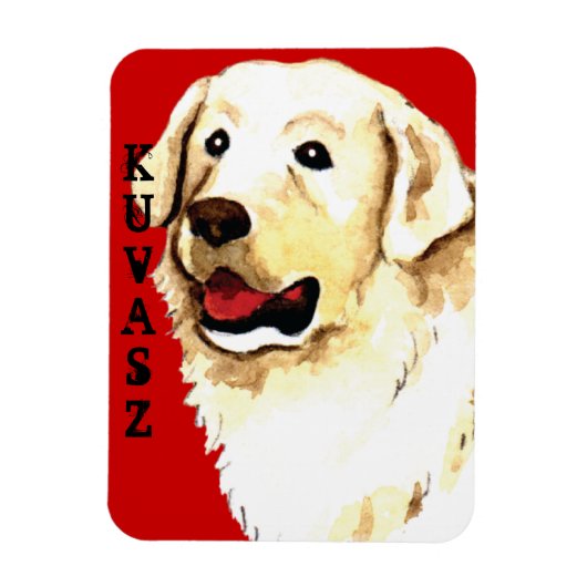 Kuvasz Color Block Magneet (Verticaal)