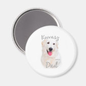 Kuvasz Dad 2 Magneet (Voorkant / Achterkant)