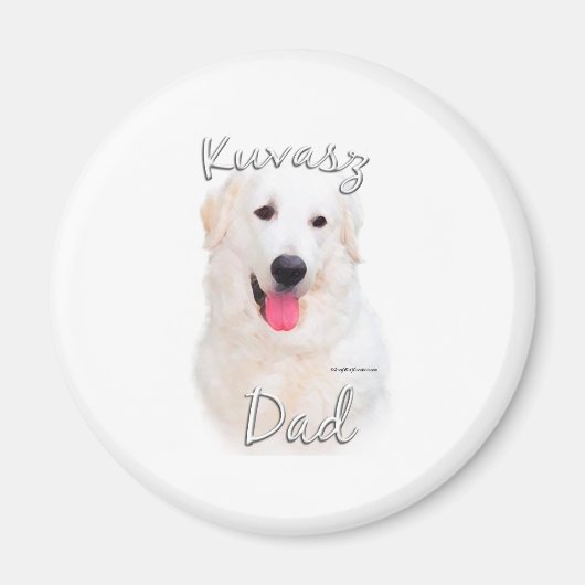 Kuvasz Dad 2 Magneet (Voorkant)