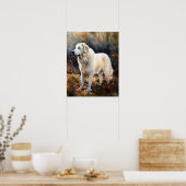 Kuvasz Dog Art Print Poster (Keuken)