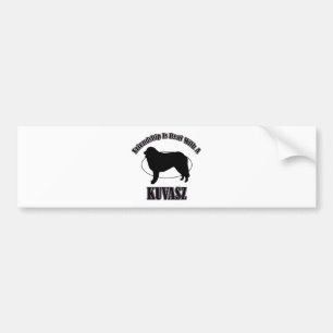 KUVASZ DOG DESIGNS BUMPERSTICKER