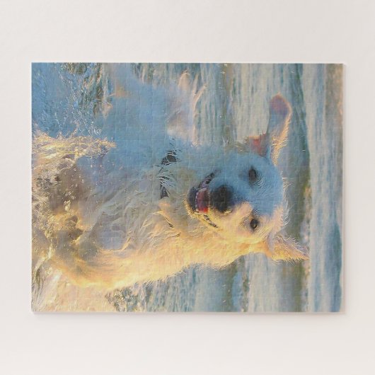 Kuvasz Dog. Legpuzzel (Horizontaal)