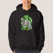 Kuvasz Dog St Patrick's Day Leprechaun Hoodie (Voorkant)