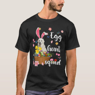 Kuvasz Happy Paasdag paaskleurige eitje T-shirt