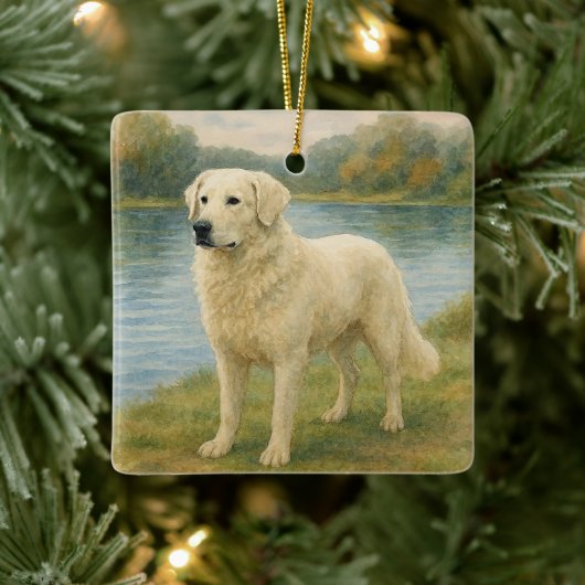 Kuvasz Keramisch Ornament (Boom)
