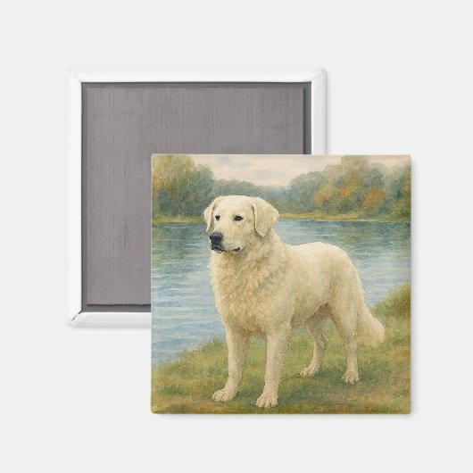 Kuvasz Magneet (Voorkant / Achterkant)
