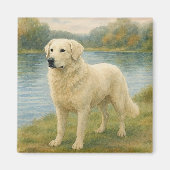 Kuvasz Magneet (Voorkant)