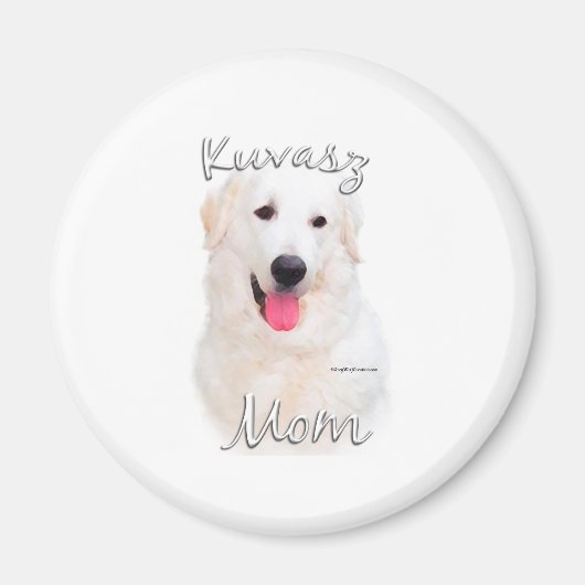 Kuvasz Mom 2 Magneet (Voorkant)