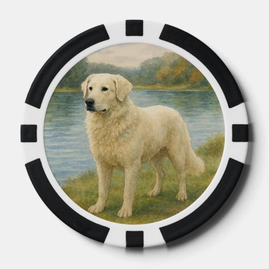 Kuvasz Poker Chips (Voorkant)