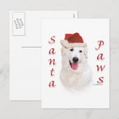 Kuvasz Santa Paws Feestdagenkaart (Voorkant / Achterkant)