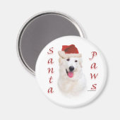 Kuvasz Santa Paws Magneet (Voorkant / Achterkant)
