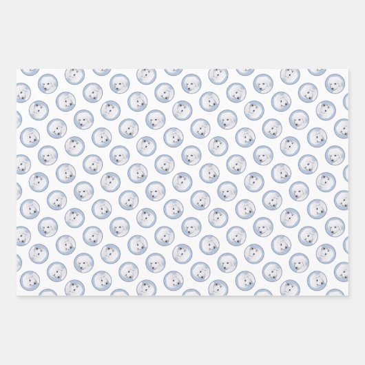 Kuvasz schilderij Hongaarse Schattigee originele h Inpakpapier Vel (Voorkant 2)