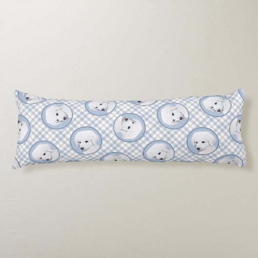 Kuvasz schilderij Hongaarse Schattigee originele h Lichaamskussen (Voorkant)