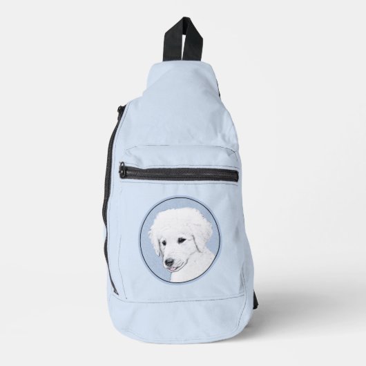 Kuvasz schilderij Hongaarse Schattigee originele h Sling Bag (Voorkant)