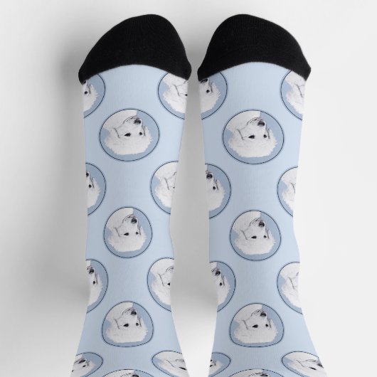 Kuvasz schilderij Hongaarse Schattigee originele h Sokken (Top)