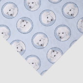 Kuvasz schilderij Hongaarse Schattigee originele h Tissuepapier (Detail)