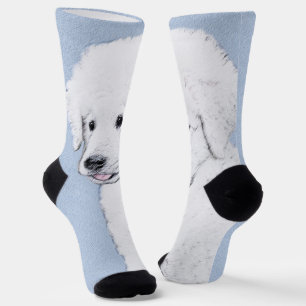 Kuvasz Schilderij - Mooie Originele Honden Kunst Sokken