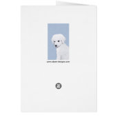 Kuvasz-schildering - Cute Original Dog Art (Achterkant)