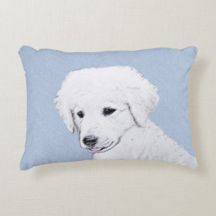 Kuvasz-schildering - Cute Original Dog Art Accent Kussen