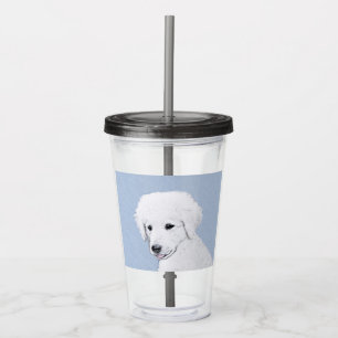 Kuvasz-schildering - Cute Original Dog Art Acryl Drinkbeker