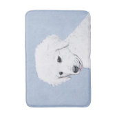 Kuvasz-schildering - Cute Original Dog Art Badmat (Voorkant Verticaal)