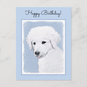 Kuvasz-schildering - Cute Original Dog Art Briefkaart