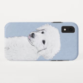 Kuvasz-schildering - Cute Original Dog Art Case-Mate iPhone Case (Achterkant (horizontaal))