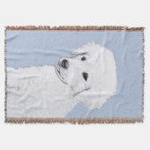 Kuvasz-schildering - Cute Original Dog Art Deken (Voorkant)