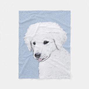 Kuvasz-schildering - Cute Original Dog Art Fleece Deken