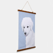Kuvasz-schildering - Cute Original Dog Art Hangend Wandkleed (Gebogen)