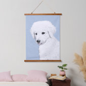 Kuvasz-schildering - Cute Original Dog Art Hangend Wandkleed (Slaapkamer)
