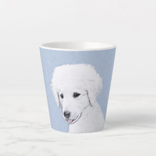 Kuvasz-schildering - Cute Original Dog Art Latte Mok