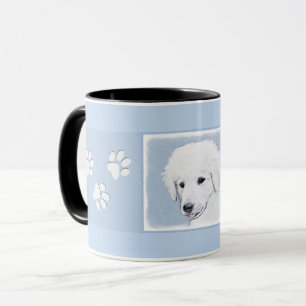 Kuvasz-schildering - Cute Original Dog Art Mok