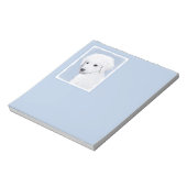 Kuvasz-schildering - Cute Original Dog Art Notitieblok (Linkerzijde)
