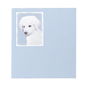 Kuvasz-schildering - Cute Original Dog Art Notitieblok