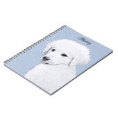Kuvasz-schildering - Cute Original Dog Art Notitieboek (Linkerzijde)
