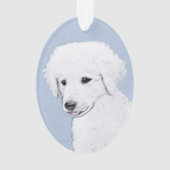 Kuvasz-schildering - Cute Original Dog Art Ornament (achterkant)