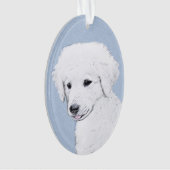 Kuvasz-schildering - Cute Original Dog Art Ornament (voorkant)