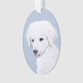 Kuvasz-schildering - Cute Original Dog Art Ornament (voorkant)