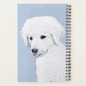 Kuvasz-schildering - Cute Original Dog Art Planner (Achterkant)