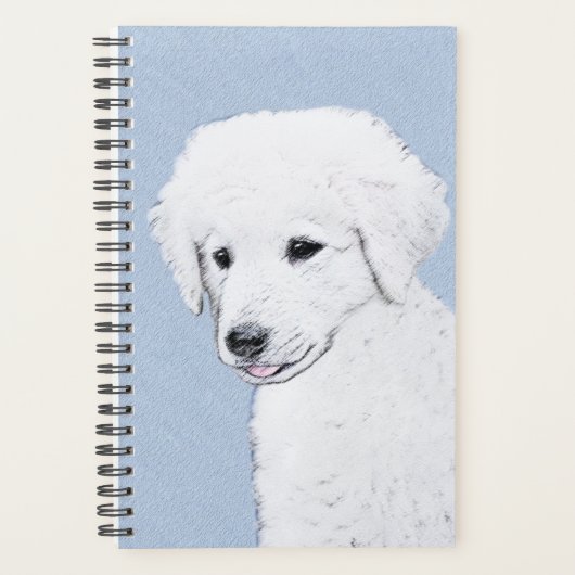 Kuvasz-schildering - Cute Original Dog Art Planner (Voorkant)