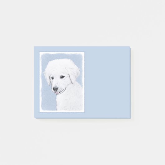 Kuvasz-schildering - Cute Original Dog Art Post-it® Notes (Voorkant)