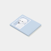 Kuvasz-schildering - Cute Original Dog Art Post-it® Notes (Schuin)
