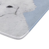 Kuvasz-schildering - Cute Original Dog Art Snijplank (Hoek)