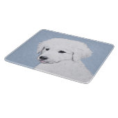 Kuvasz-schildering - Cute Original Dog Art Snijplank (Hoek)