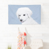 Kuvasz-schildering - Cute Original Dog Art Spandoek (Insitu)