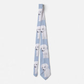 Kuvasz-schildering - Cute Original Dog Art Stropdas (Achterkant)