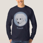 Kuvasz-schildering - Cute Original Dog Art T-shirt (Voorkant)