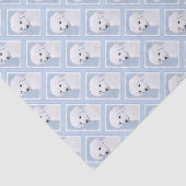 Kuvasz-schildering - Cute Original Dog Art Tissuepapier (Detail)